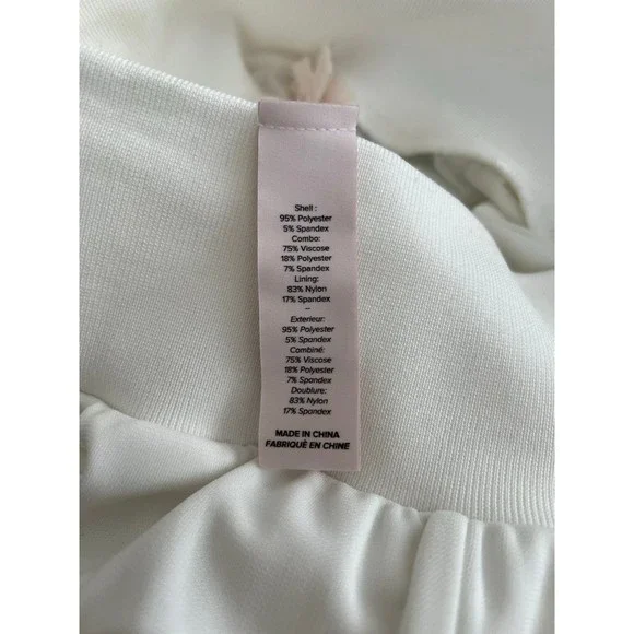 Cinq a Sept 5a7 Jogger Dress Pants XS High Waist Sheer Lined Off White $265